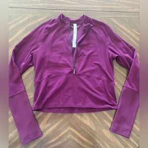 LULULEMON athletica Plum Half-Zip Sweatshirt